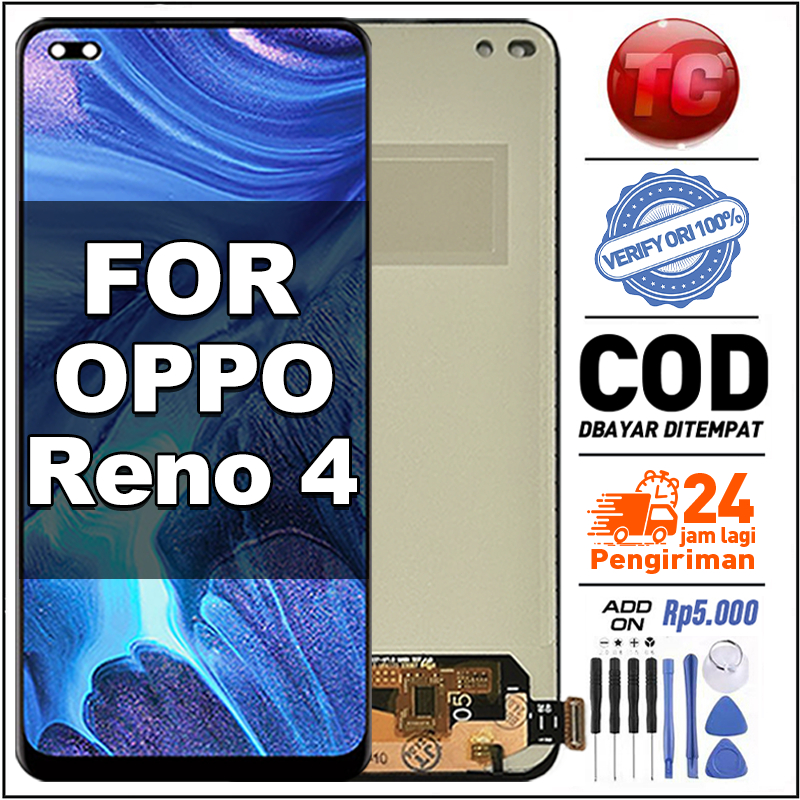 Jual LCD For OPPO Reno 4 Original 100% Fullset Asli Ori Touchscreen ...