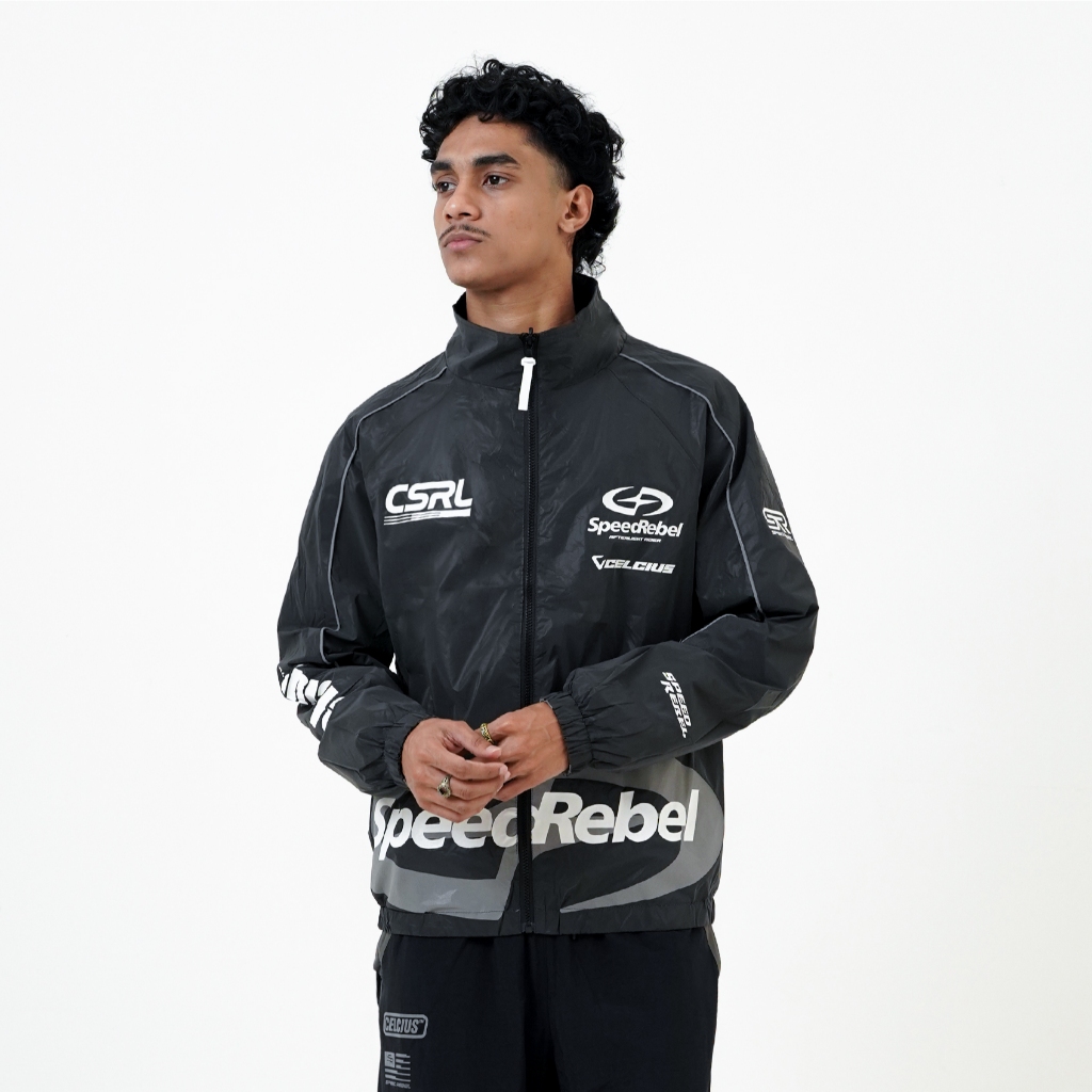 Jual CELCIUS Speed Rrebel Reversible Reflective Jacket I31000387C Grey ...