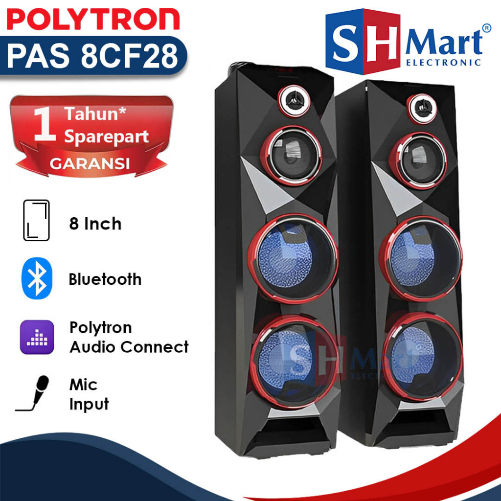 Jual SPEAKER AKTIF BLUETOOTH POLYTRON PAS-8CF28 / PAS8CF28 GARANSI ...