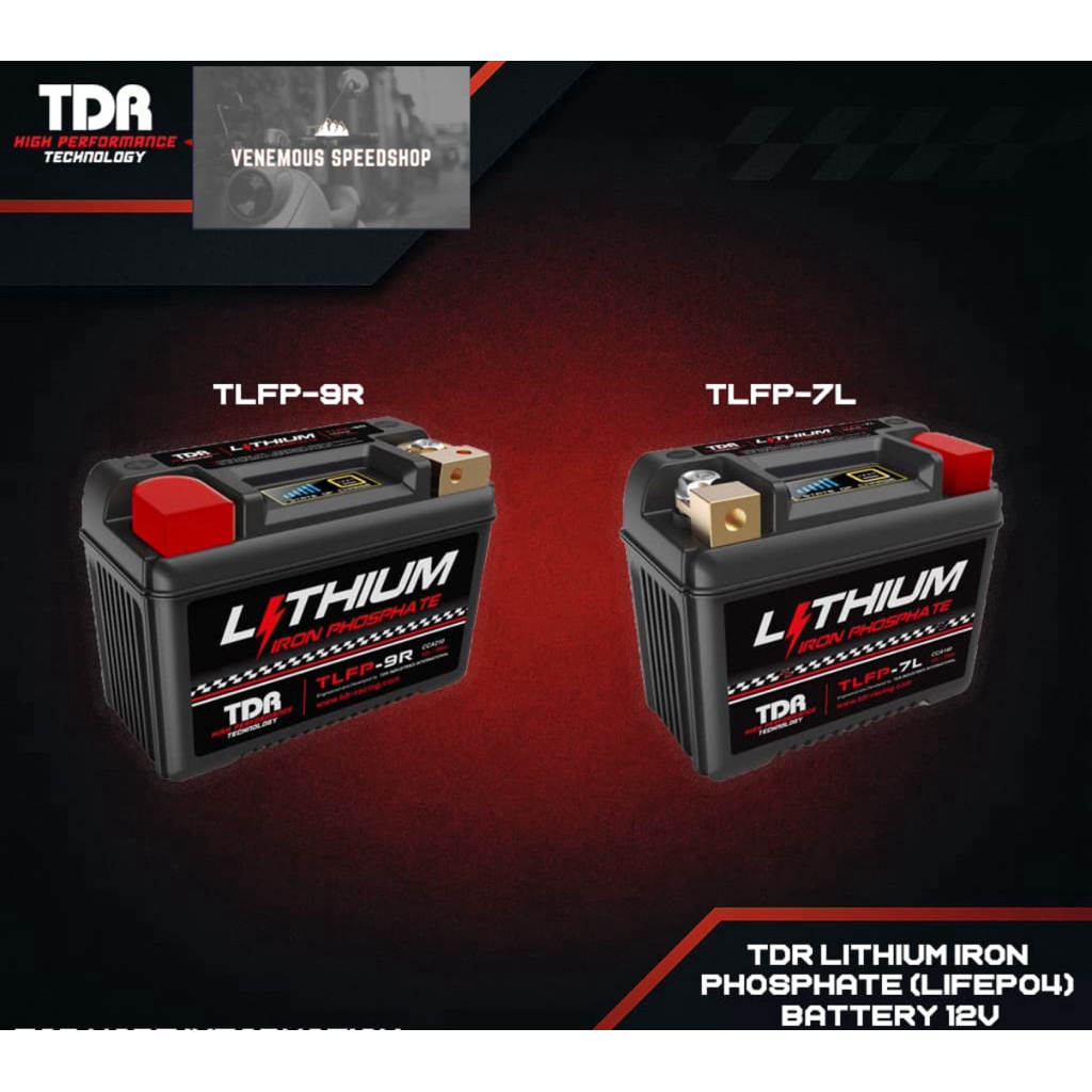 thumbnail interactive-video image 1 of Tusk TLFP-7L Lithium Battery (LiFePO4) - 12V 140 CCA For Dirt Bikes, ATVs, Motorcycles 1 of 6