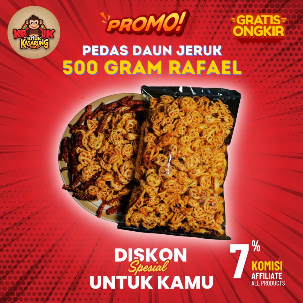 Jual Seblak Krupuk Rafael Pedas Daun Jeruk 500 Gram | Cemilan Khas ...