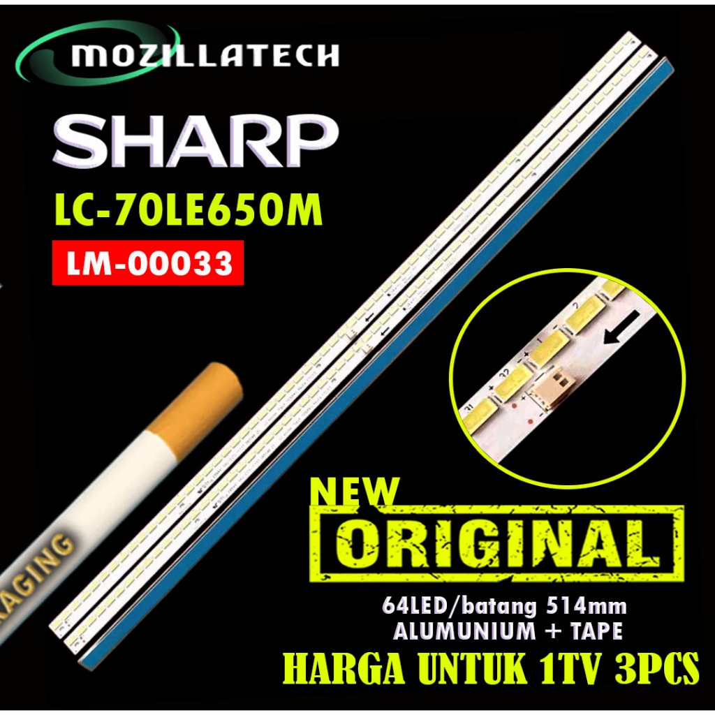 Jual BACKLIGHT SHARP 70 LC-70LE650M 70LE650M LC 70LE650 SHARP 70INCH ...