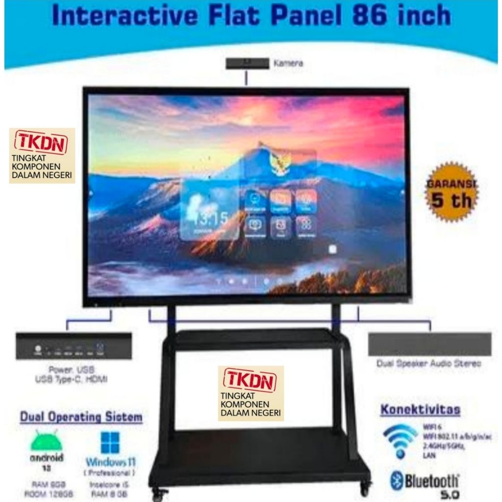 Jual Grosir APIYO Interactive Flat Panel (IFP) Smartboard 86 Inch TKDN ...