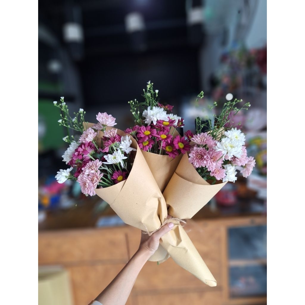Jual Bouquet fresh flower KHUSUS SEMARANG INSTAN/buket bunga hidup ...