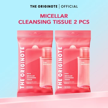 The Originote Micellar Cleansing Tissue 10 Sheets Cleansing Tissue Makeup Remover Wipes Tisu