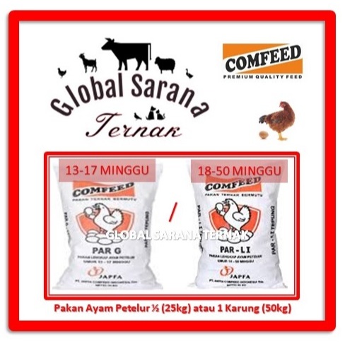 Jual Pakan Ayam Petelur Comfeed (PAR-G / PAR-LI) 1 Karung (50 kg ...