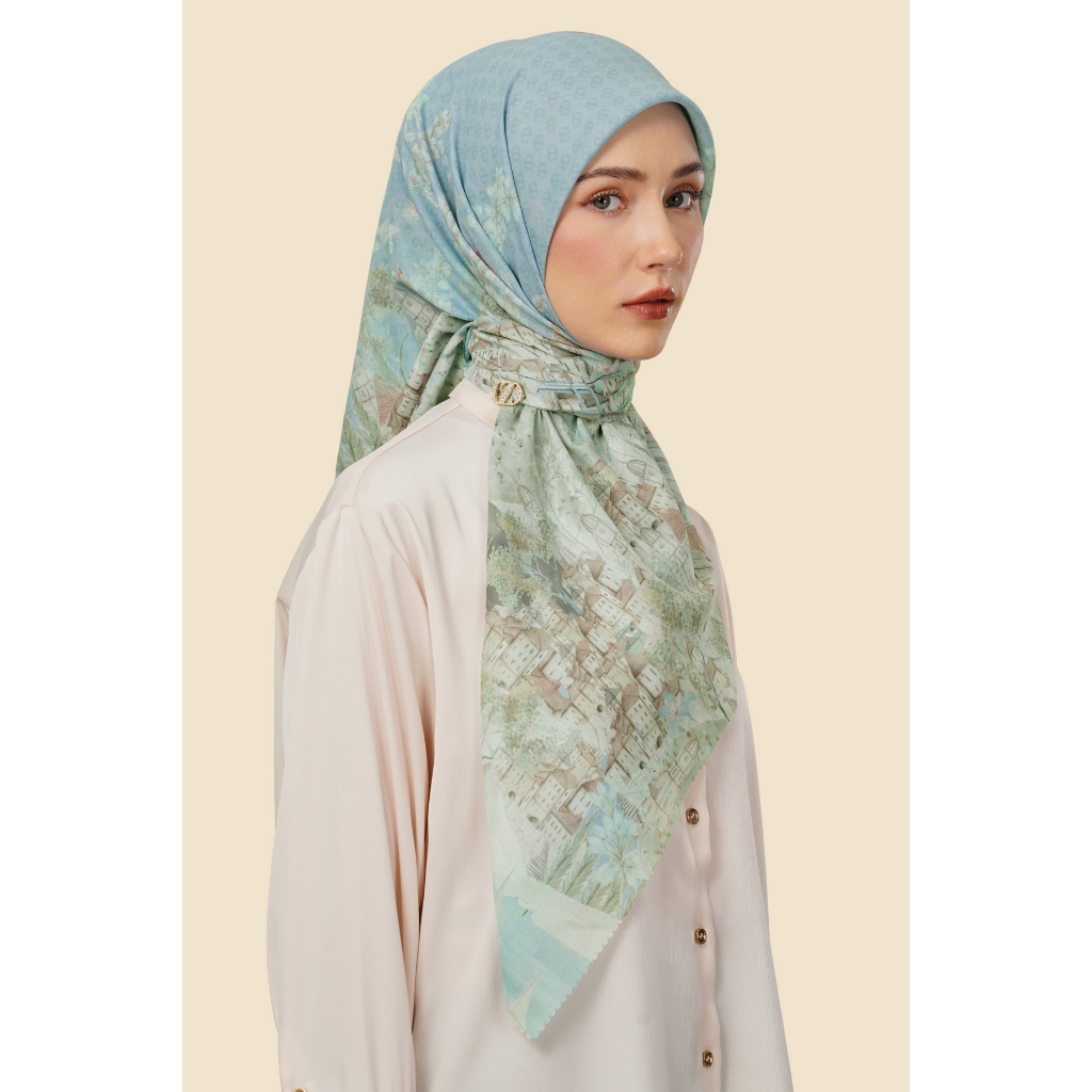 ZYTADELIA Sadera Scraves Series Printed Scarf Hijab Segi Empat Hijab Aire Voile Hijab Premium Hijab Motif
