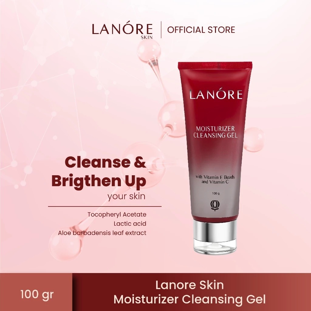 Jual Lanore Moisturizer Cleansing Gel 100 ML (Free Gift) | Shopee Indonesia