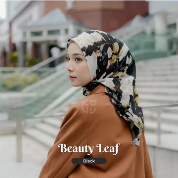 Koyu Hijab Segiempat Viney Jepang Beauty Leaf (Autum Series)