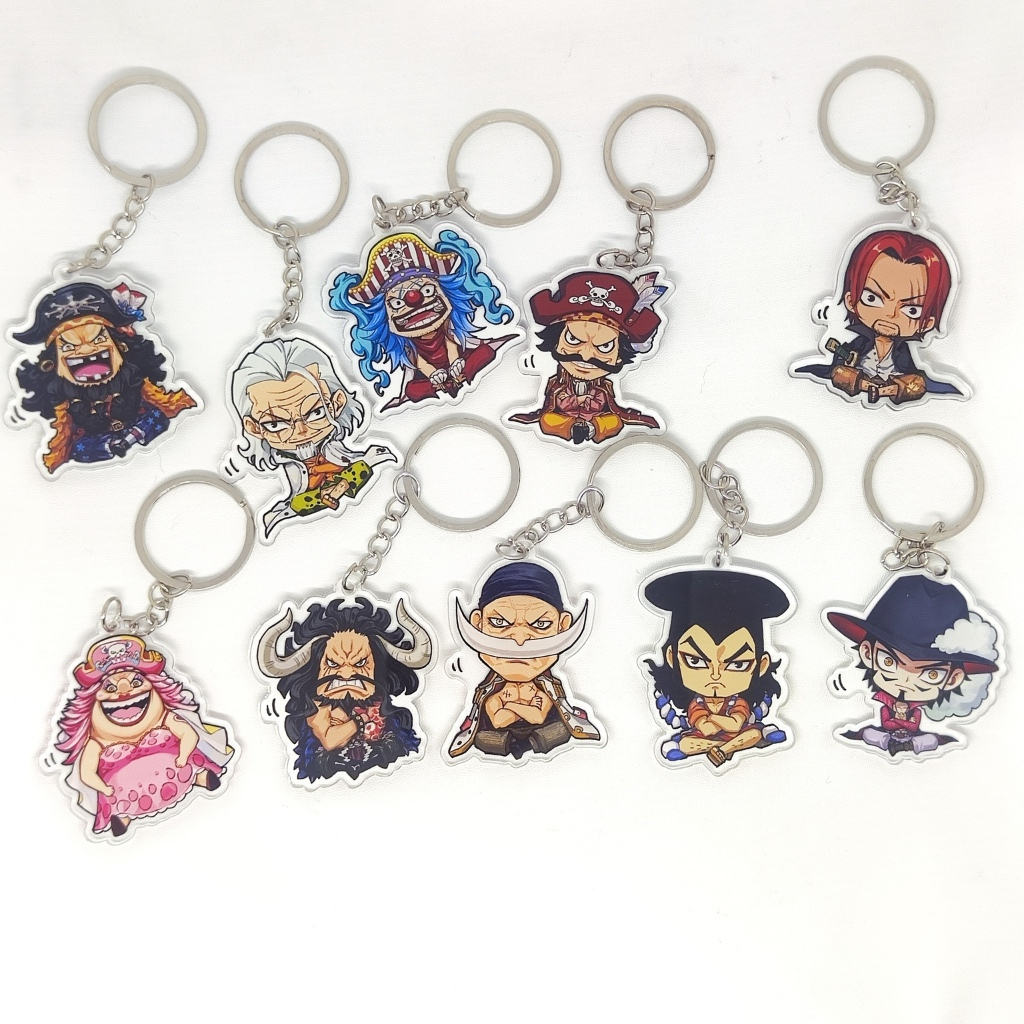 Jual FEELIO - Gantungan Kunci Acrylic 3mm Anime Chibi One Piece Kaido ...