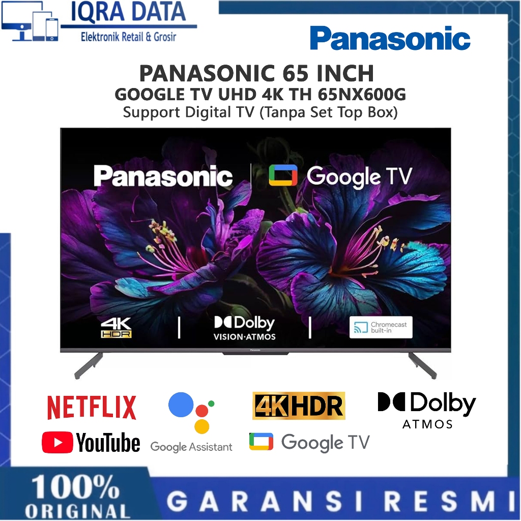 Jual Panasonic 65 inch Google TV UHD 4K TH65NX600G - Youtube