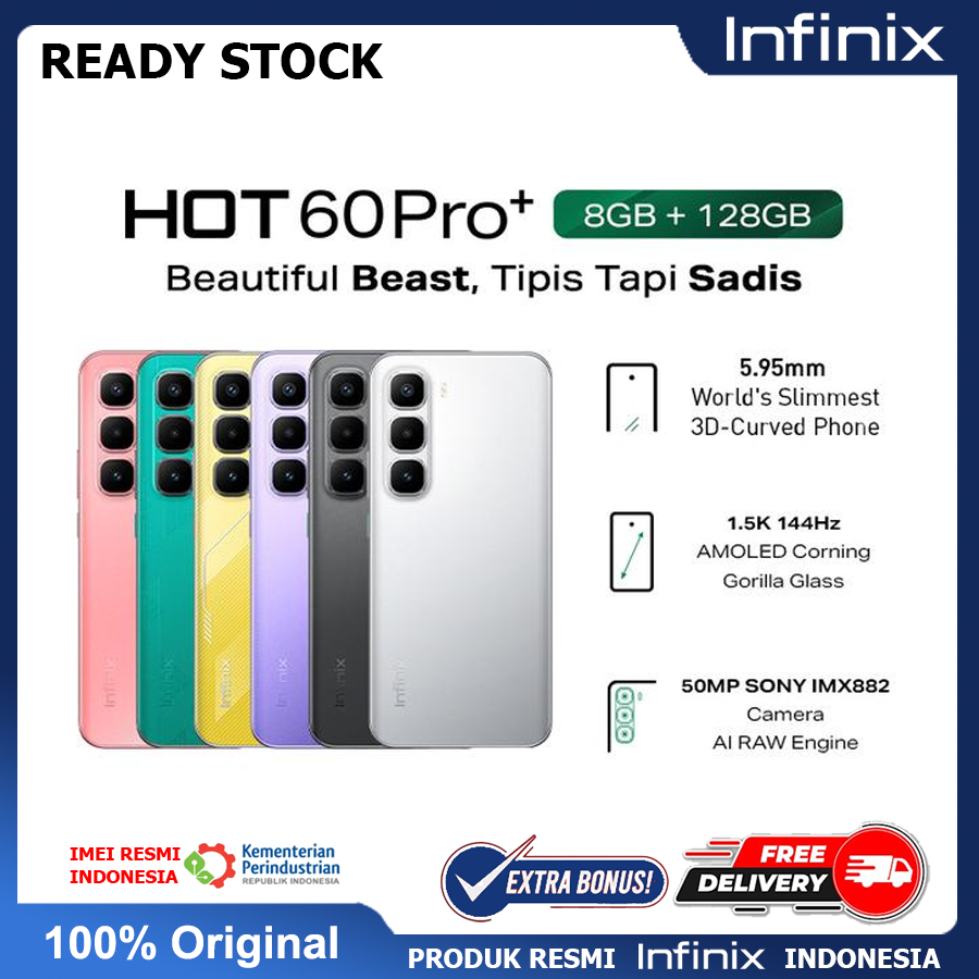 Jual INFINIX HOT 60 PRO PLUS 8/256GB Produk INFINIX Resmi Indonesia ...