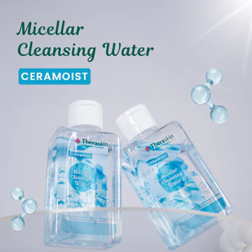 Theraskin BPOM Micellar Cleansing Water 100ml Membersihkan Make Up Kotoran Dan Minyak Sesuai
