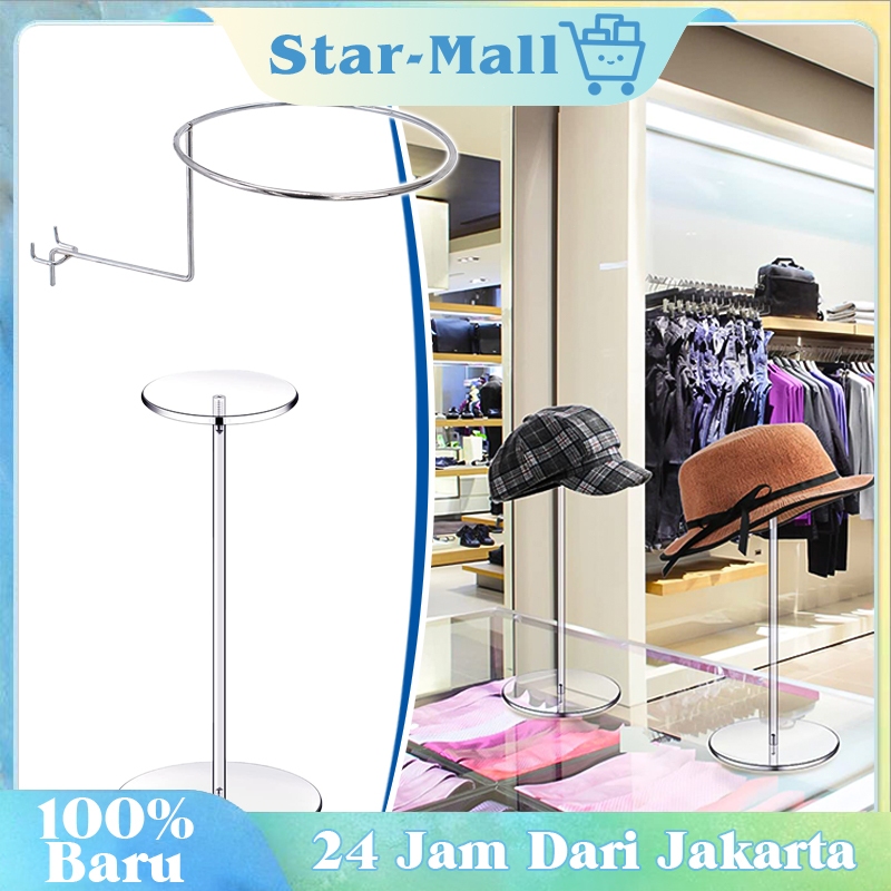 Jual Stand Display Topi Display Tiang Tempat Kupluk Topi Dudukan Wig ...