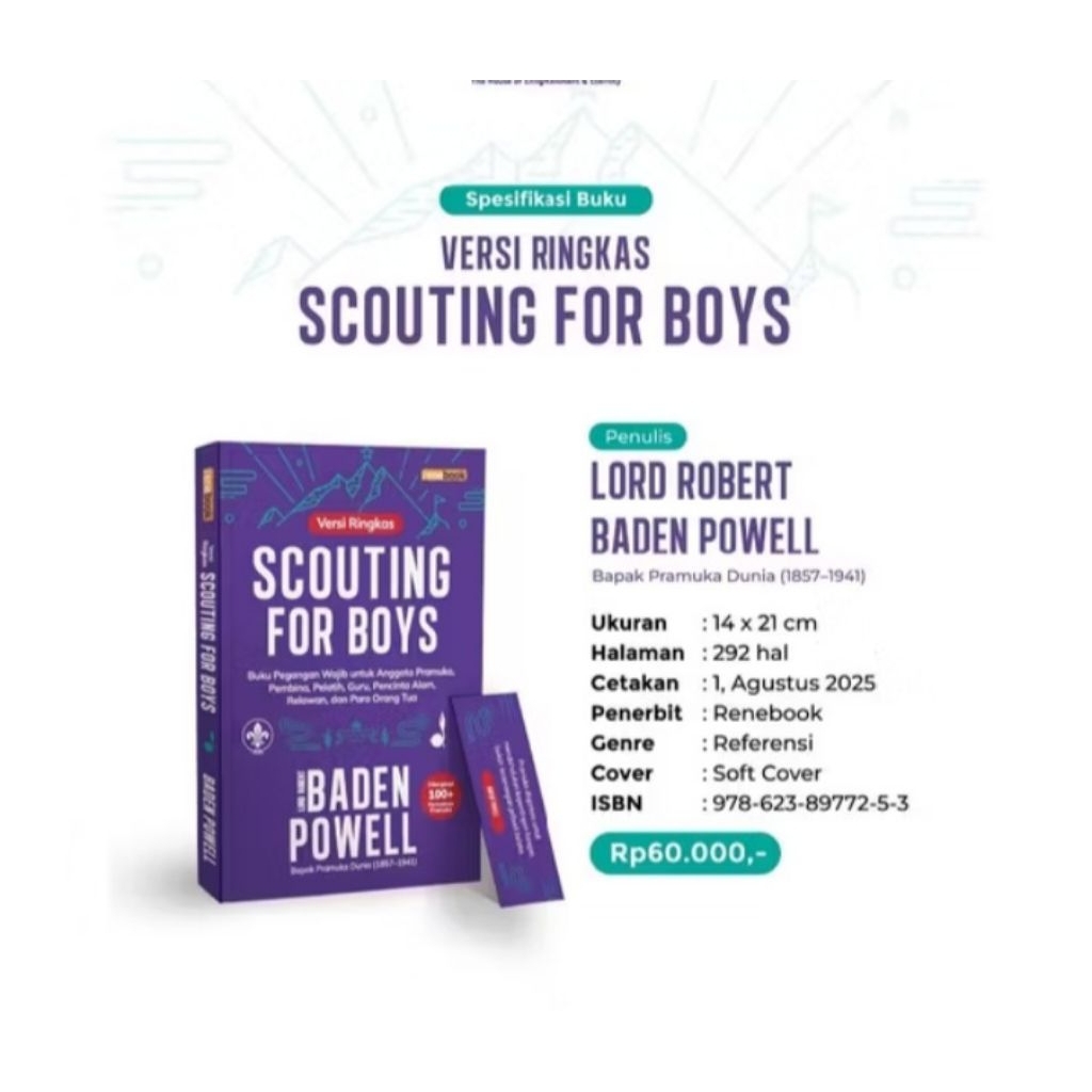 Jual BUKU VERSI RINGKAS SCOUTING FOR BOYS BADEN POWELL ORIGINAL BAHASA ...
