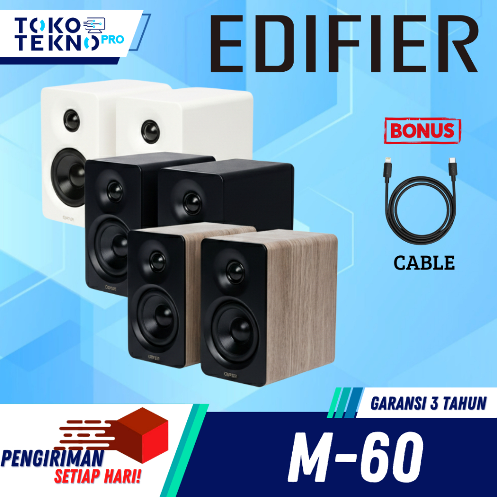 Jual Edifier M60 / M-60 Compact Desktop 2.0 Speakers Active For PC ...