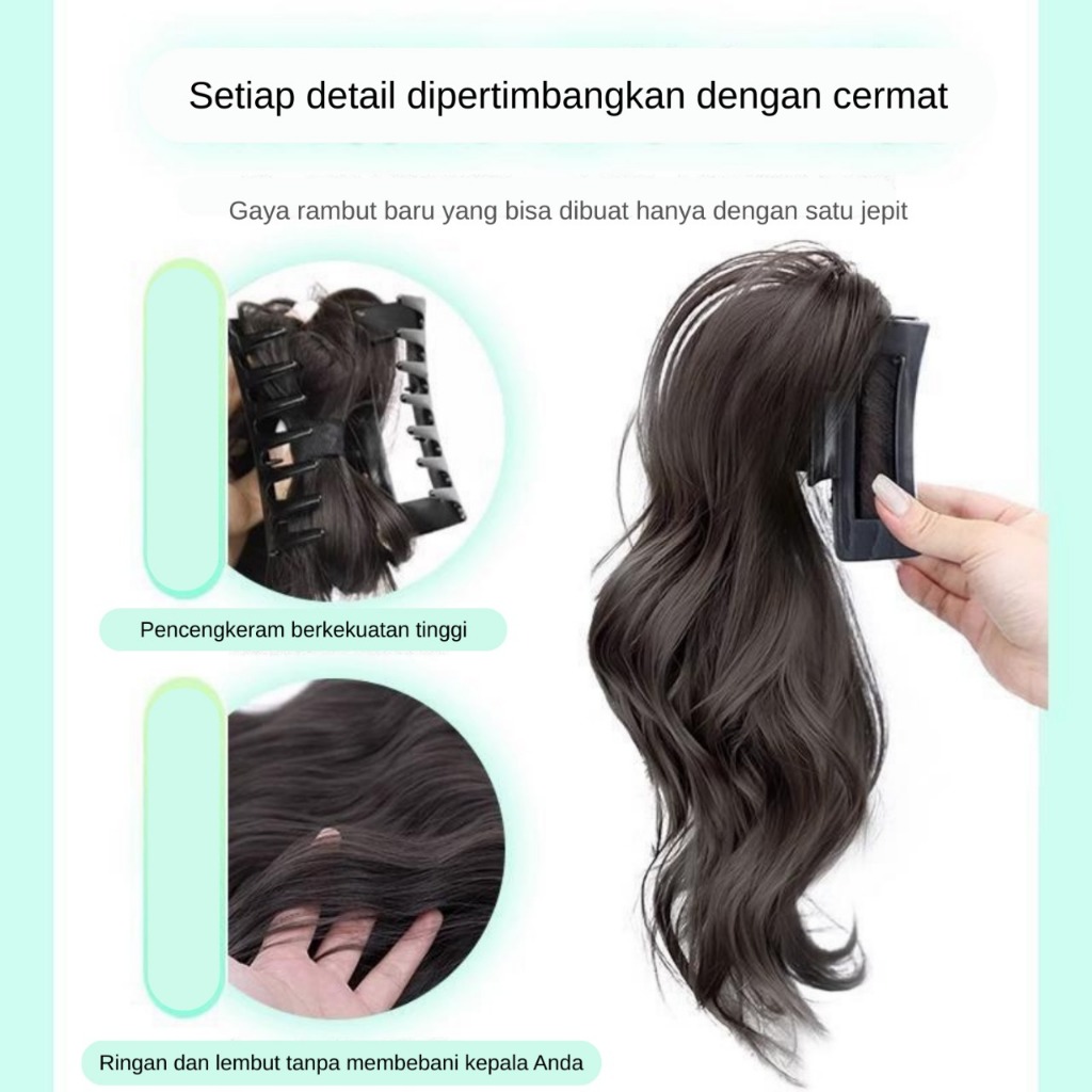 Jual Rambut Kuncir Ekor Kuda Fashion Rambut Wanita / Extensi Rambut ...