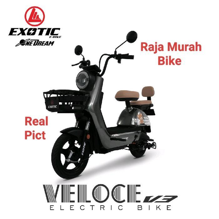 Sepeda Listrik Exotic Veloce V3 Bergaransi Resmi Sepeda Listrik E Bike  Exotic Veloce V3 Terbaru