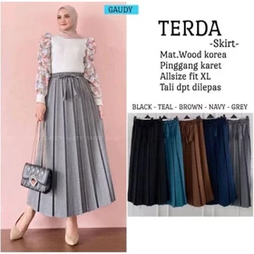 Rok Plisket Semi Woll Formal Polos Kerja Kantor Muat Bb 40 Sampai 80 Kg Bisa