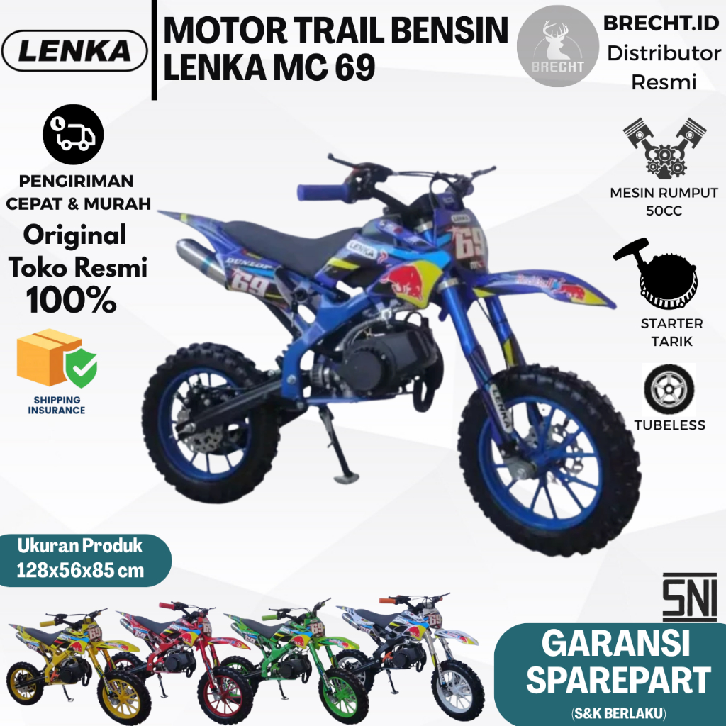 Sepeda Motor Kawasaki Mini Trail Mini Moto Kxd 50cc Stroke Jual