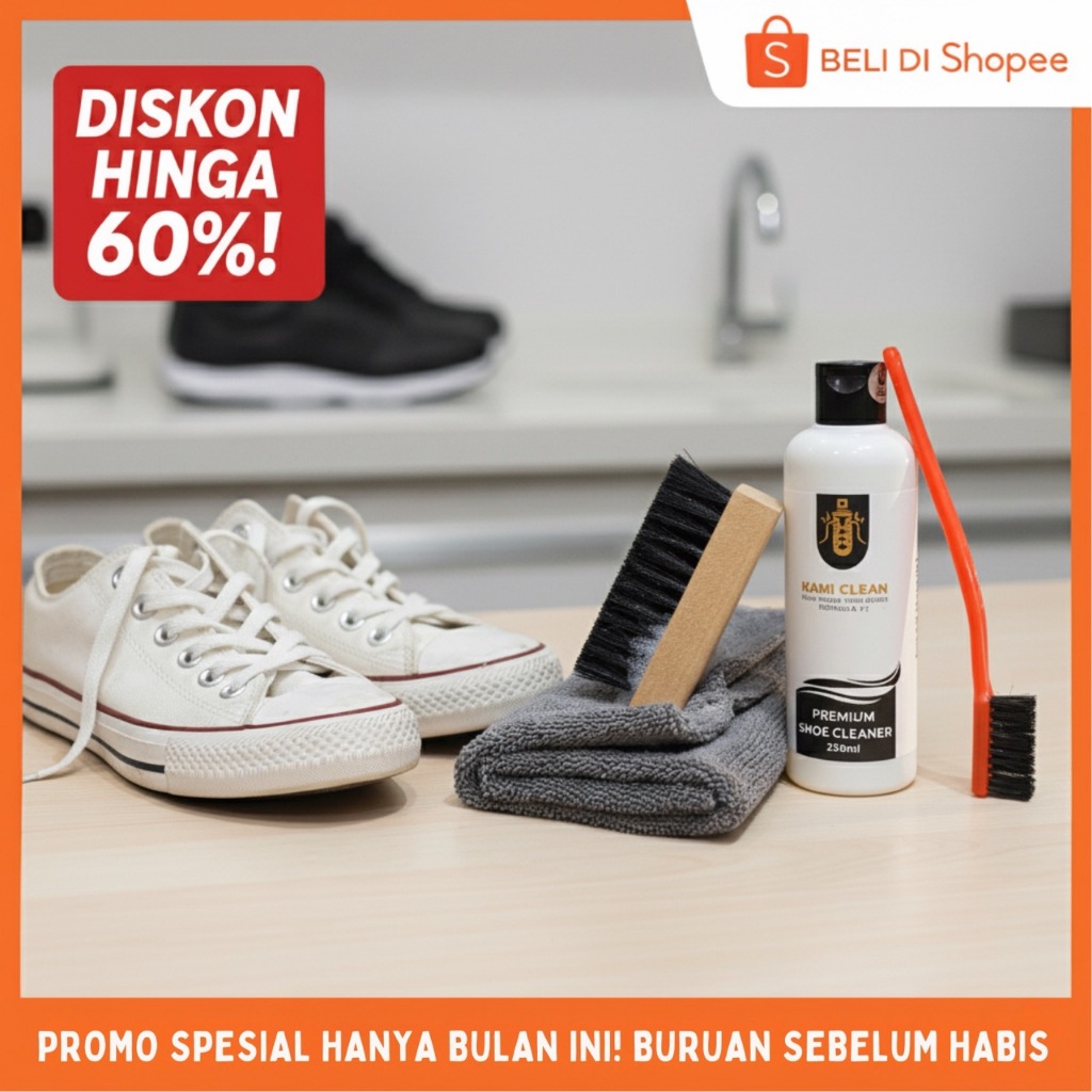 Jual Kami Clean Sneakers Cleaner Shoes 250ml Cairan Sabun Cuci Sepatu ...