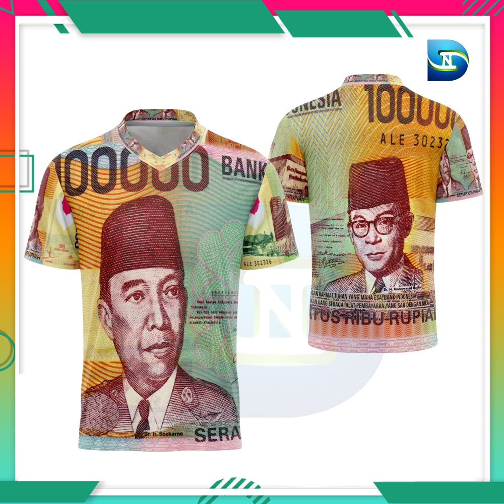 Jual kaos pria fullprint seratus ribu jadul/ baju jersey sertus ribu ...