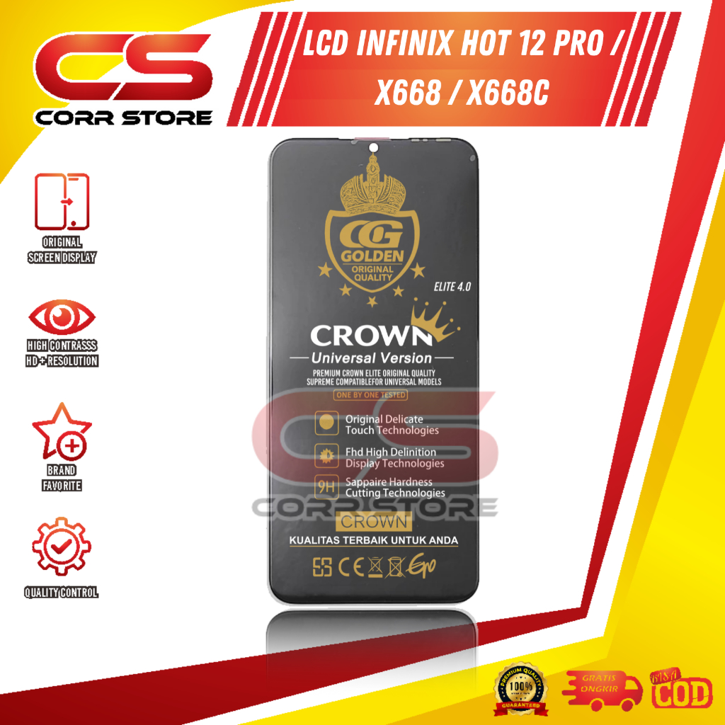 Jual LCD TOUCHSCREEN INFINIX HOT 12 PRO / X668 / X668C HD ORIGINAL ...