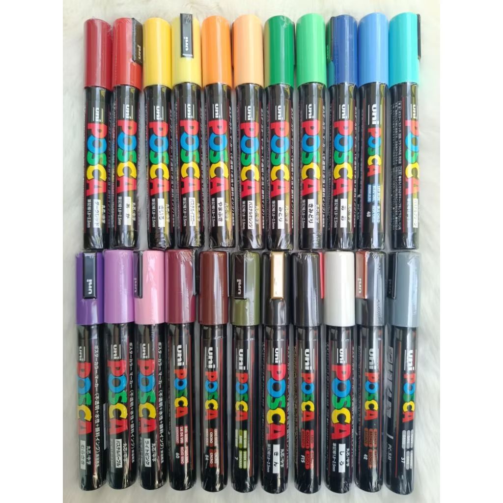 Jual UNI POSCA PAINT MARKER PC5, SPIDOL POSCA. | Shopee Indonesia