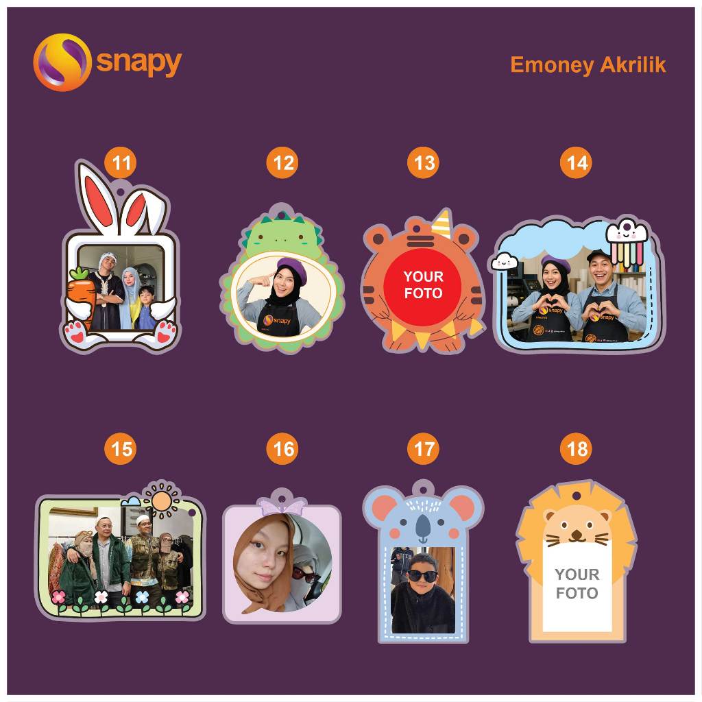 Jual Gantungan Kunci Snapy Custom Etoll Emoney Flazz Brizzi Keychain ...