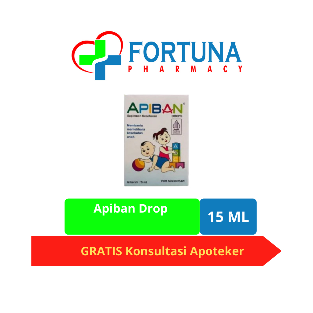Jual Apiban Drops 15mL Multivitamin untuk Anak dan Bayi - Vitamin ...