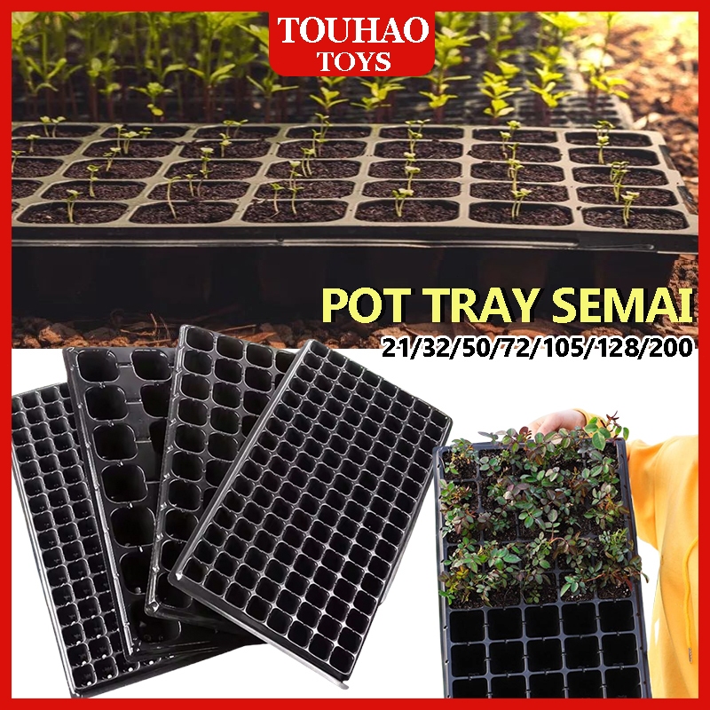 10PCS Pot Tray Semai Bibit Benih / Pot Bibit / Pot Hidroponik Potray 0.7mm Seedling Pot / Tray Dulang Benih Berkualitas Tinggi