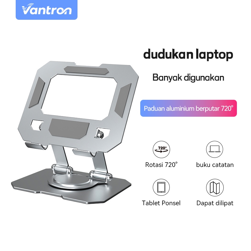 Jual COD Holder Stand Tablet Breacket Lipat Deskto Rotatable Aluminium ...