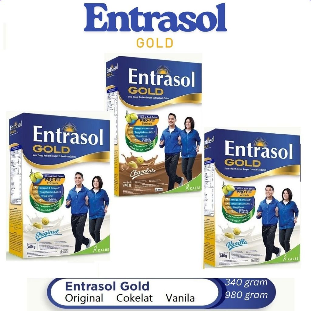 Jual ENTRASOL GOLD - Original - Vanila - Cokelat - Box - 340gr / 980gr ...