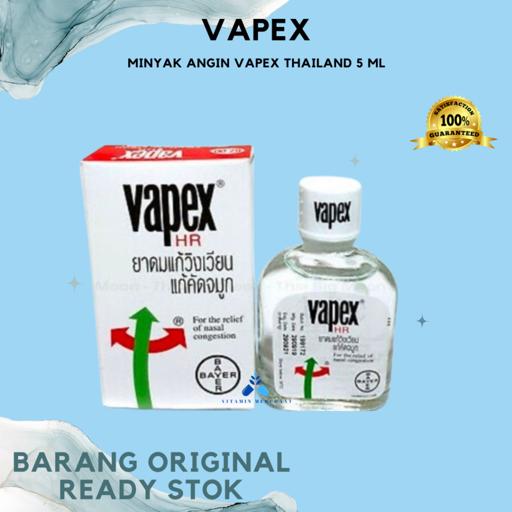Jual VAPEX HR Inhaler Vapex HR meredakan pusing, hidung tersumbat 5 ml ...