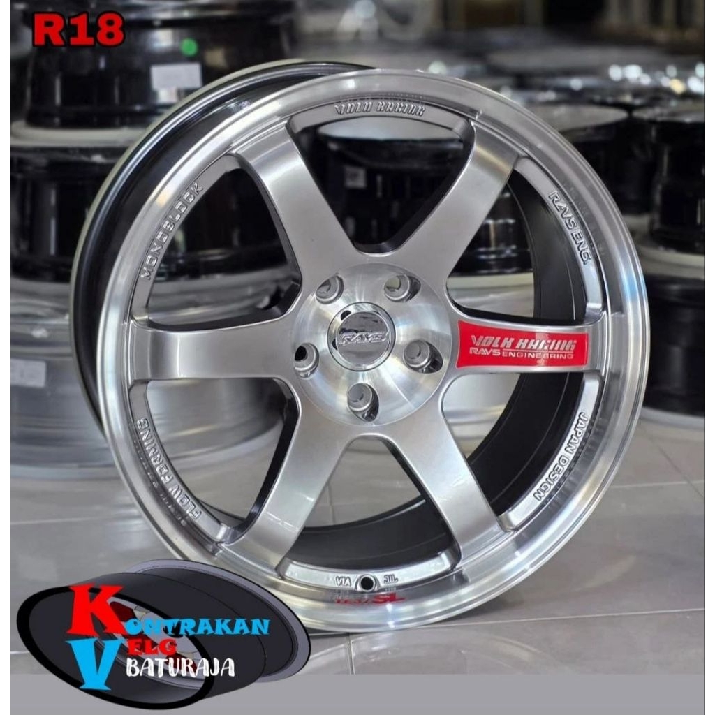 Jual Velg Rays TE37 SL R18 Hyper Silver 5x114 ( INNOVA ERTIGA RUSH ...