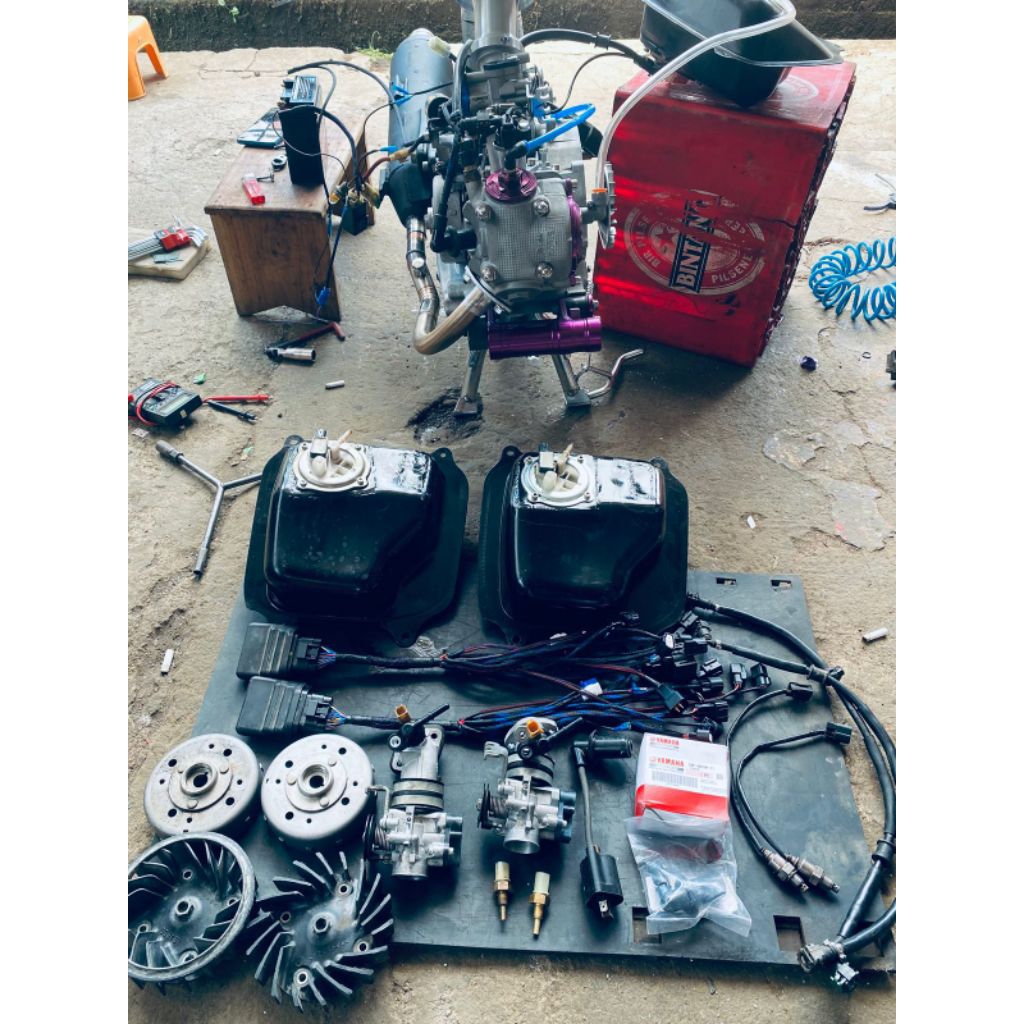 Jual paket satu set injeksi untuk mio sporty/smile ecu cbr old k15 921 ...