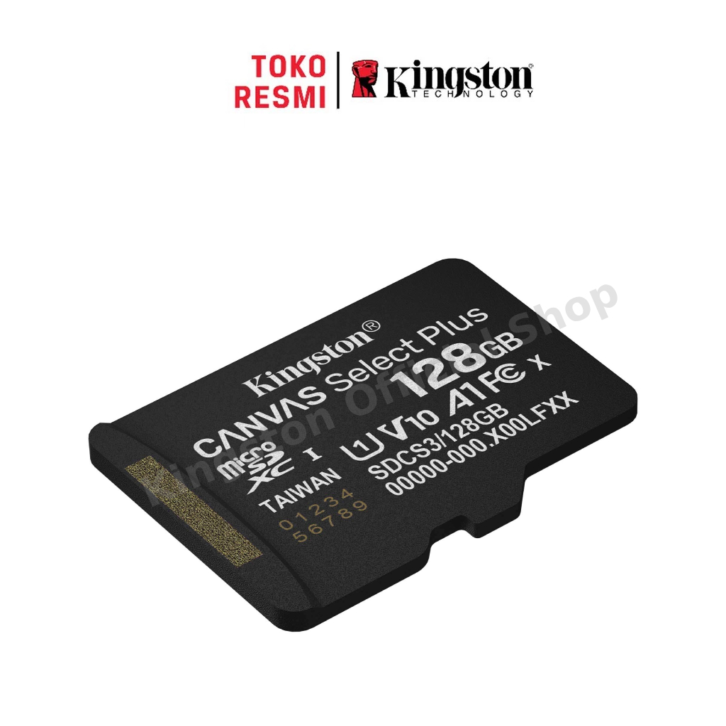 Kingston Canvas Select Plus Class 10 microSD Card 128GB (SDCS3/128GBSP) - Kecepatan 150Mb/Dtk (3)