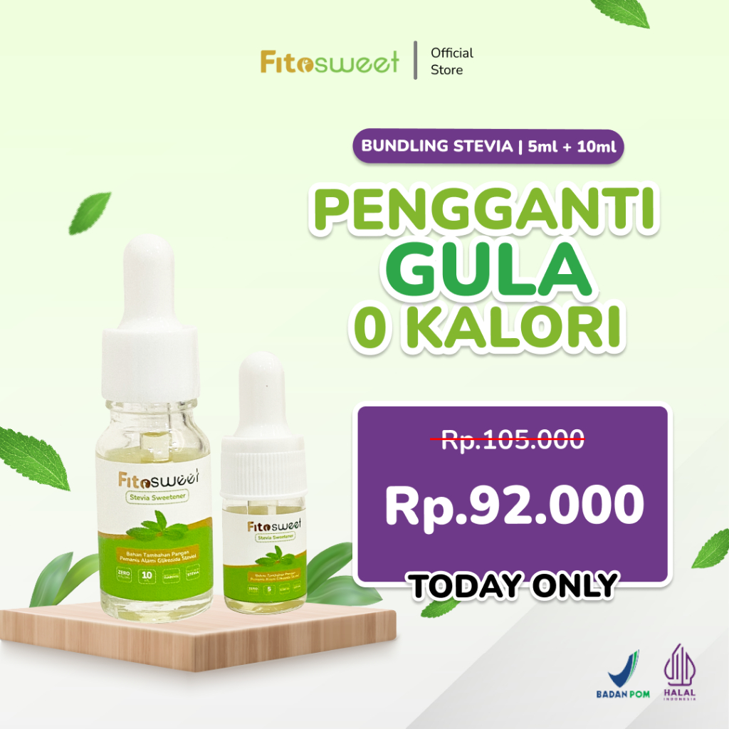 Jual FitoSweet Stevia Natural Sweetener Pemanis Alami Pengganti Gula 0 ...
