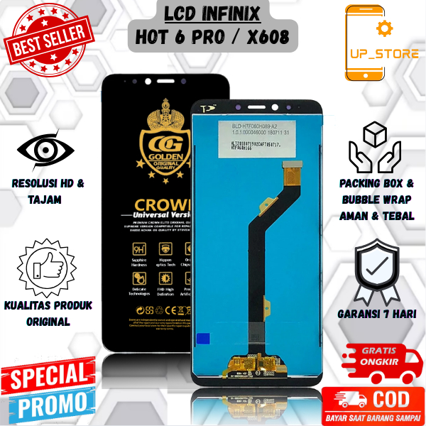 Jual LCD TOUCHSCREEN INFINIX HOT 6 PRO / X608 ORIGINAL FULLSET COMPLETE ...
