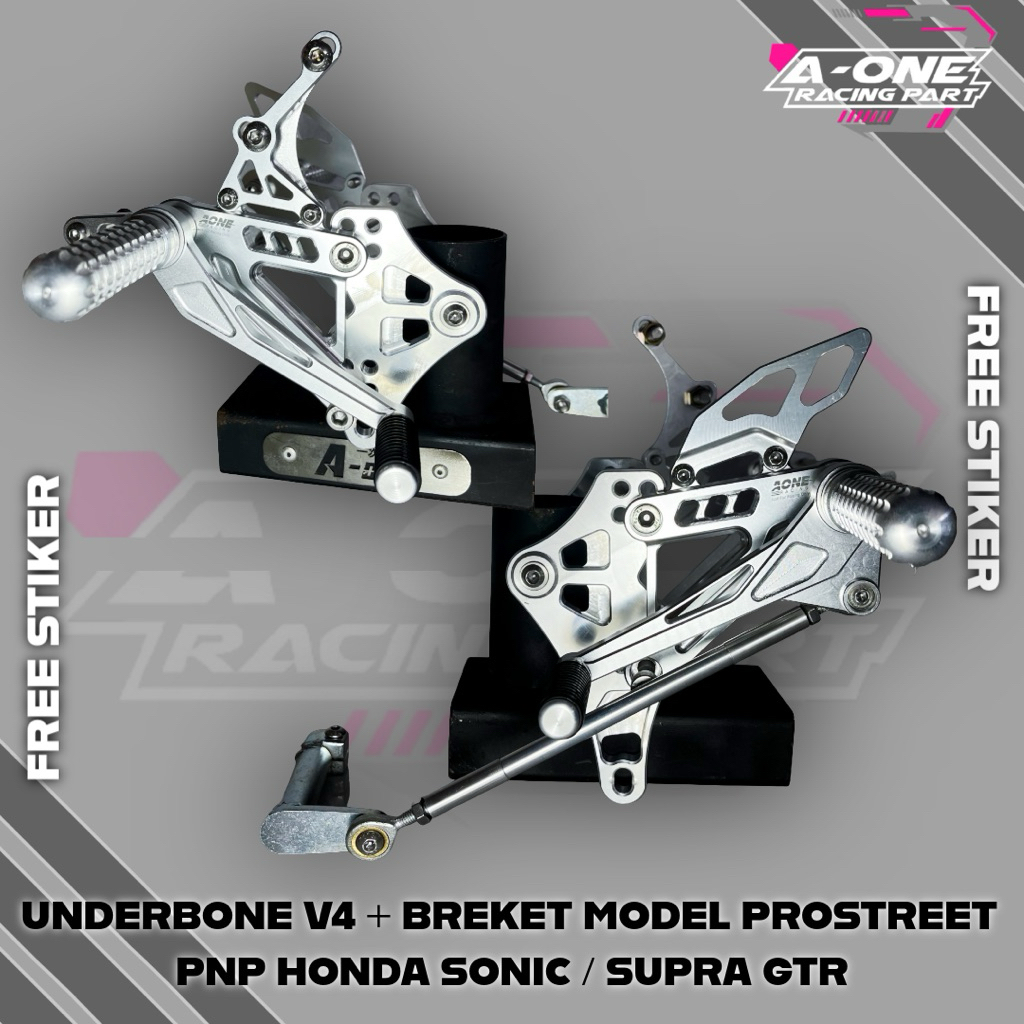 Jual Footstep Underbone V4 A-One Set Breket Model ProStreet PNP Honda ...