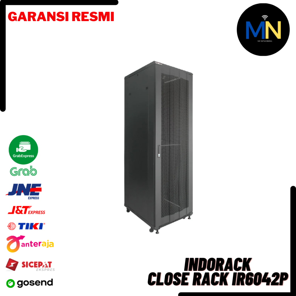 Jual Rack Server INDORACK Perforated Door Close Rak 42U Depth 600mm ...