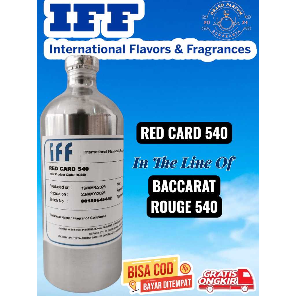 Jual RED CARD 540 [ Bacarat Rouge 540 ] BY IFF PERFUMEES KEMASAN SEGEL ...