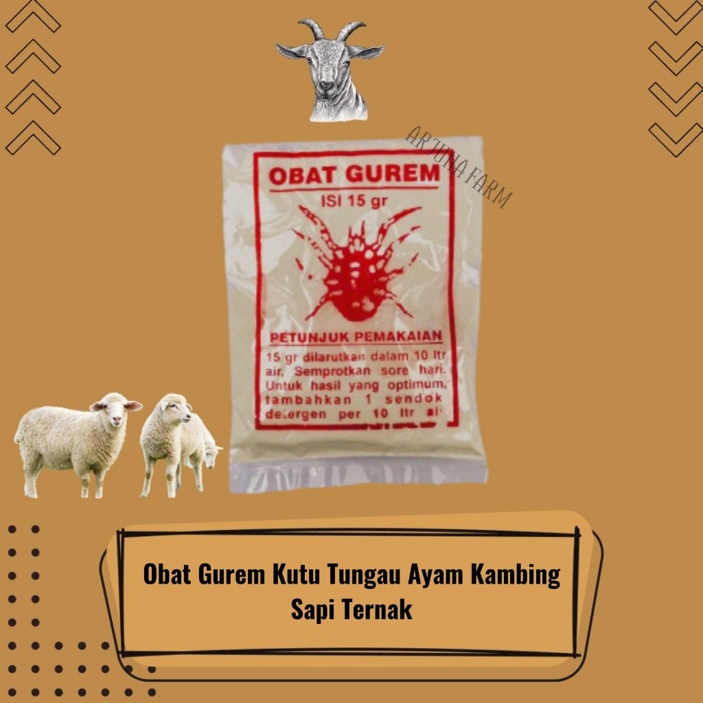 Jual Obat Gurem Kutu Tungau Ayam Kambing Sapi Ternak 15Gram | Shopee ...