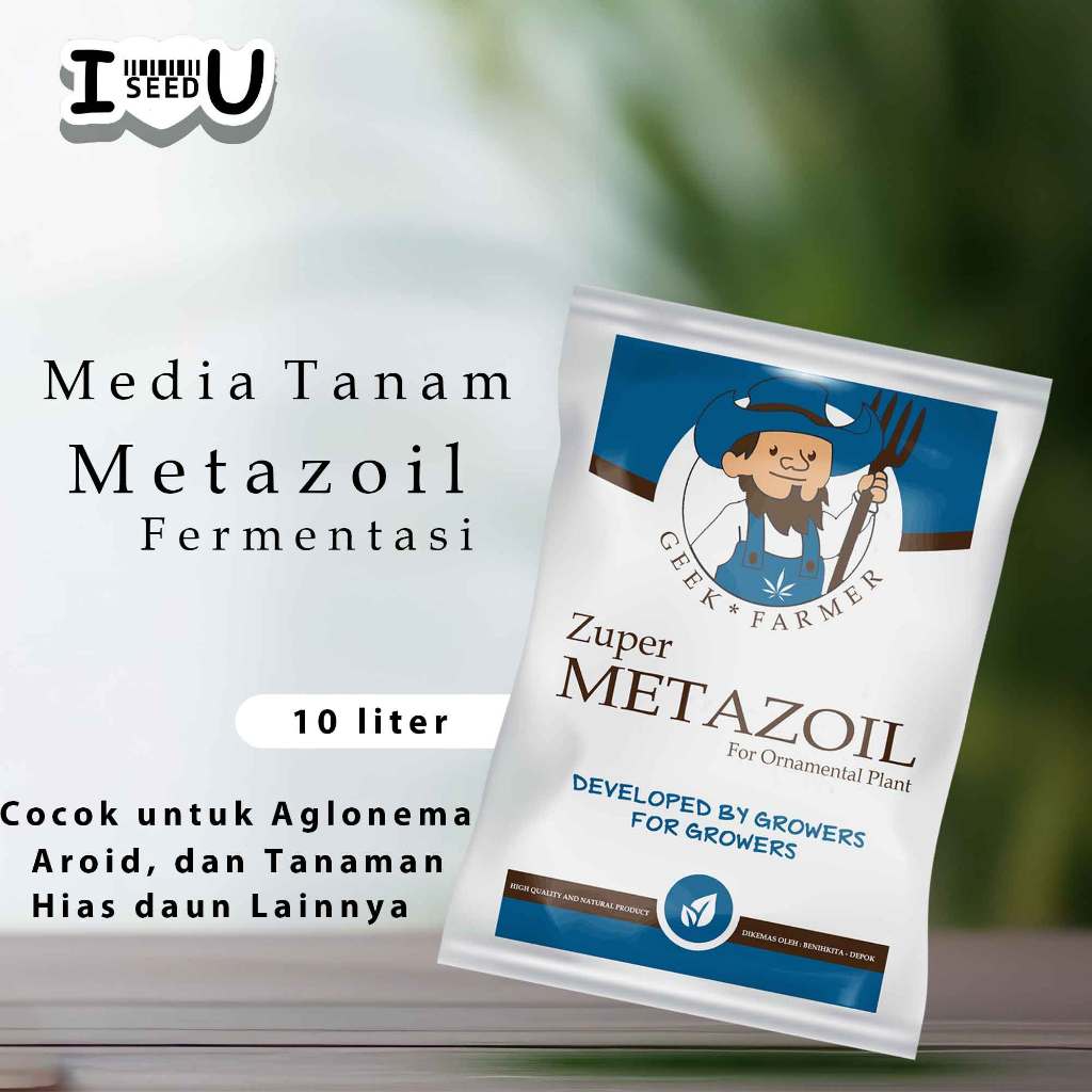 Media Tanam Metazoil 10L Fermentasi  – Geek Farmer, Subur & Siap Pakai Aglonema, Monstera & Hias