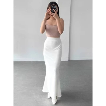 Rok Mermaid Skirt Maxi Midi Rok Panjang Duyung Scuba Premium Halus Lembut Jatuh Tanpa Jahitan
