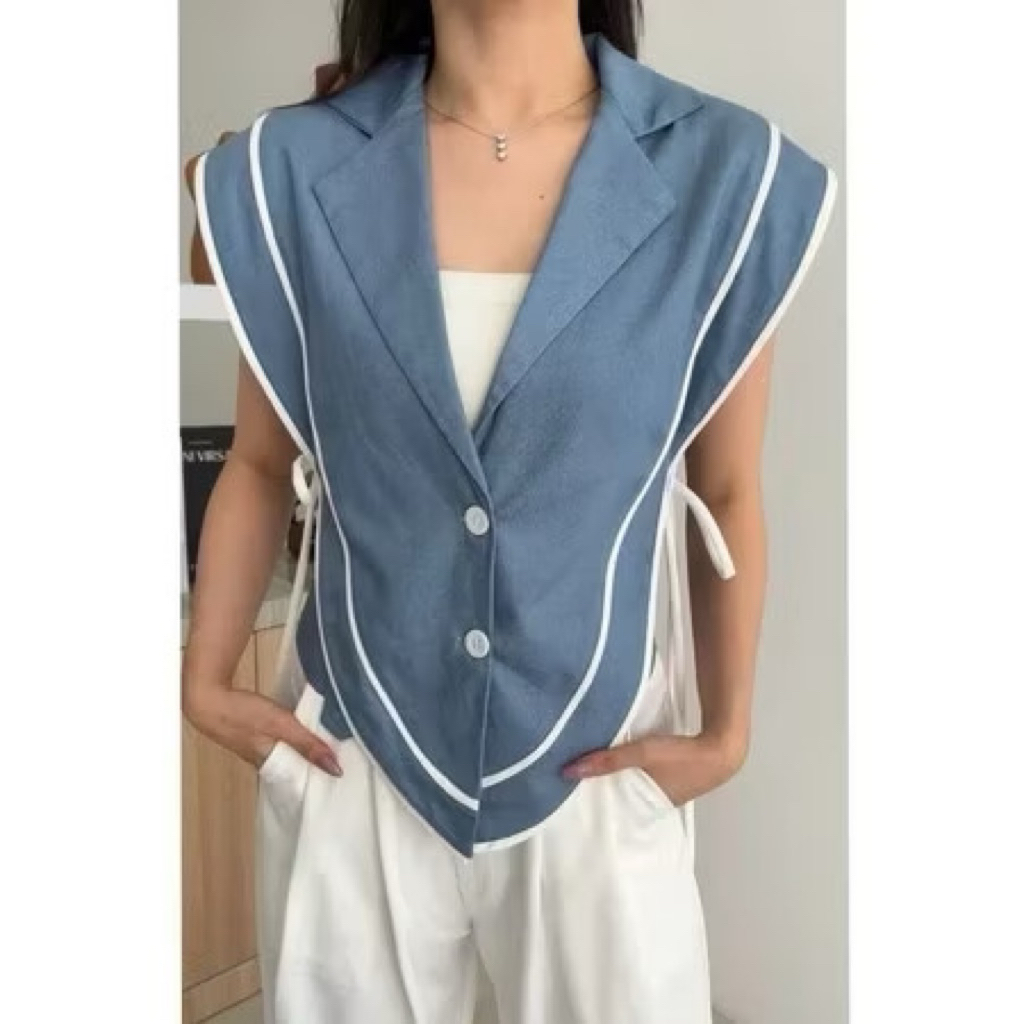 Jual ELISSE VEST / ATASAN ROMPI WANITA KEKINIAN | Shopee Indonesia