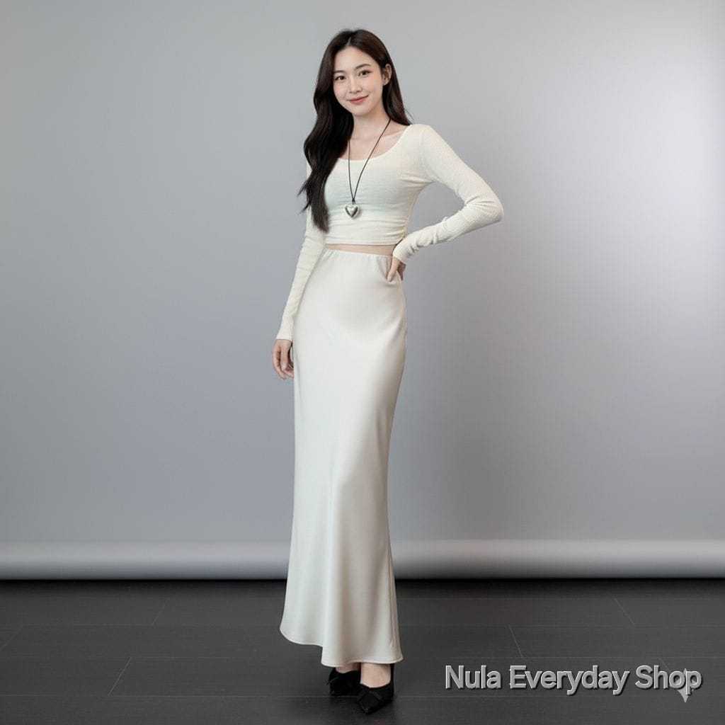 Jual Jasmine - Rok Satin Silk Premium / Rok A Line Mermaid / Satin Long ...