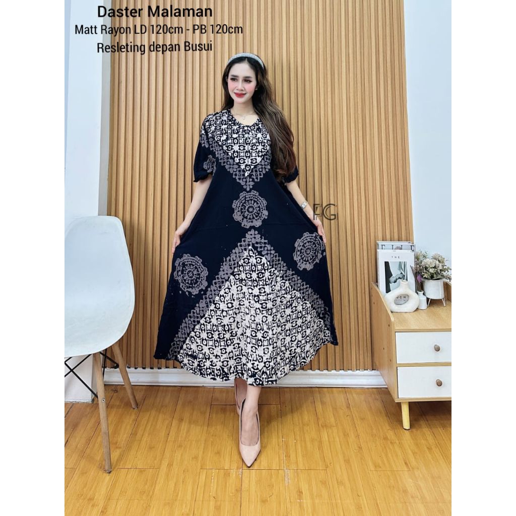 Daster Jumbo Twill Rayon Super Lengan 5