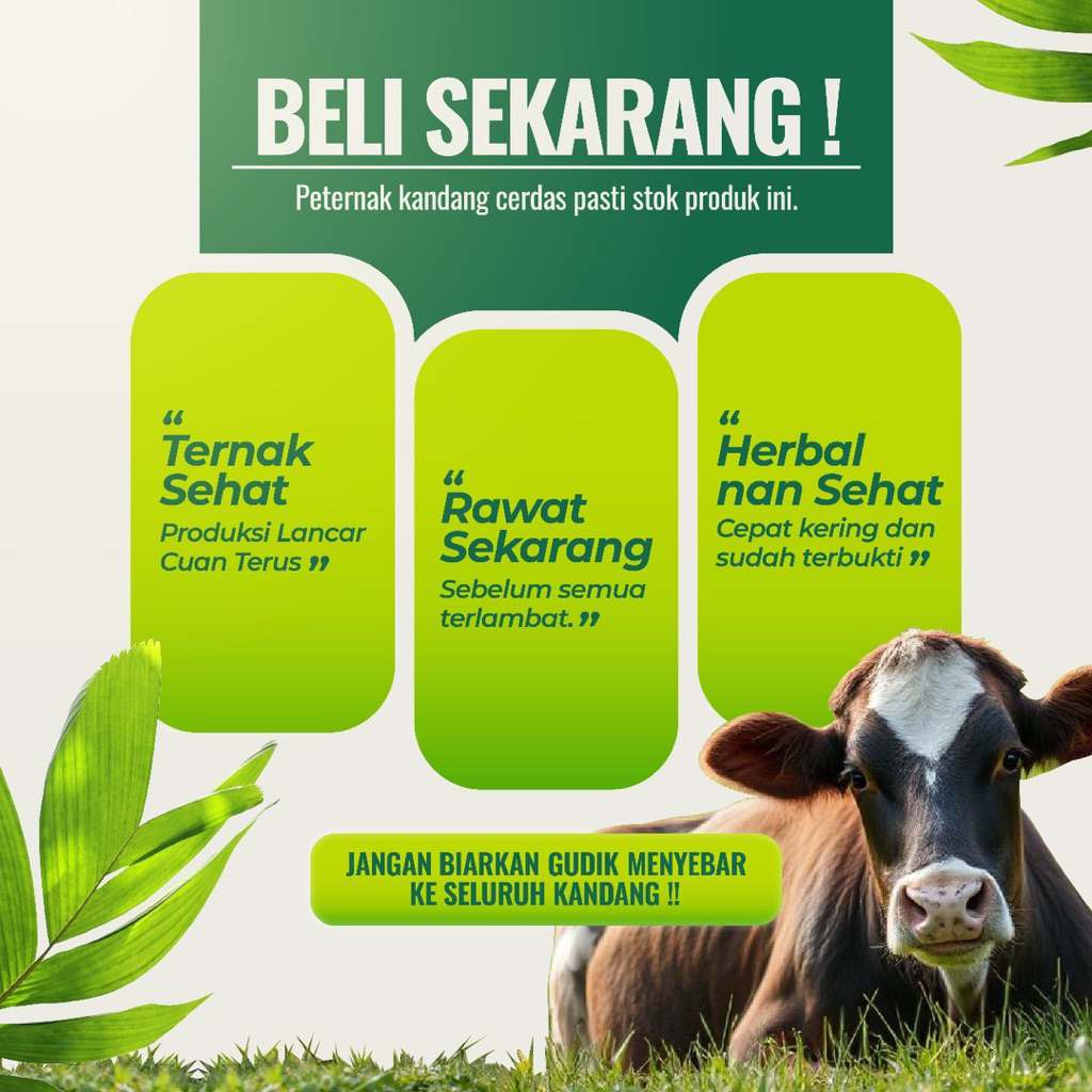 Jual Herbatik Anti Gudik – Obat Herbal Alami untuk Sapi & Kambing dari ...