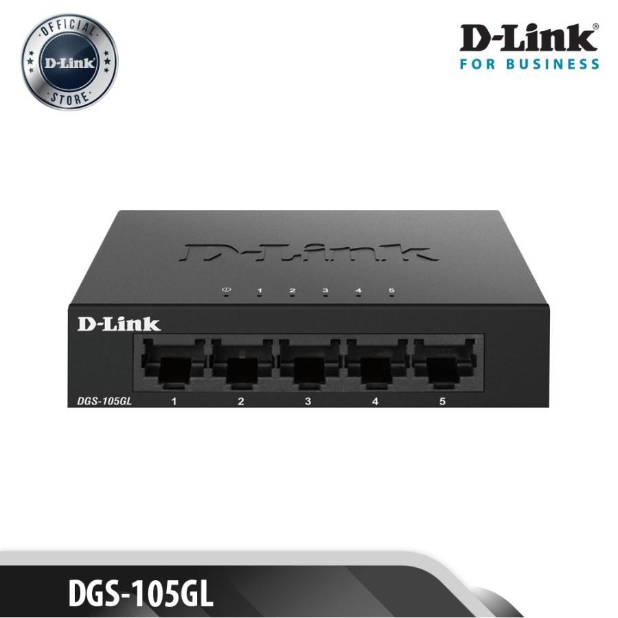 Jual D-Link DGS-105GL 5 Port Gigabit Metal Ethernet Unmanaged Desktop ...